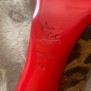 Authentic Leopard Slingback Louboutins